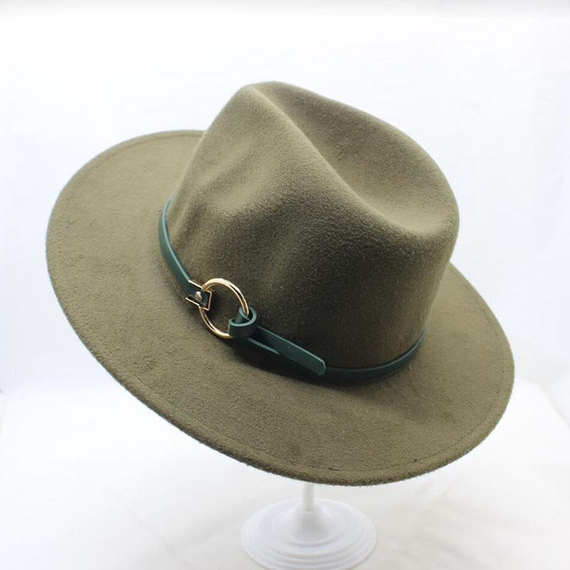 BING YUA HAO XUAN Brand Ladies Fedora Hat Wool Wide Winter Cap Felt Hats Women Hat Children
