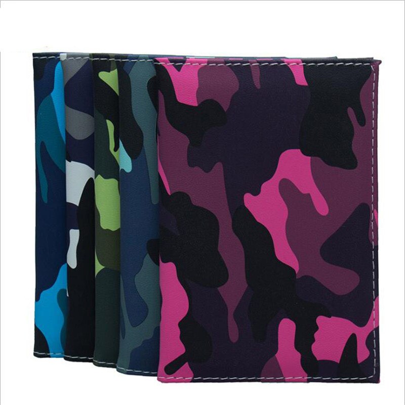 Camouflage Cread Kaarthouder Pu Leather Travel Passport Cover Promotionele Paspoort Case Paspoort Portemonnee Paspoort Pakket