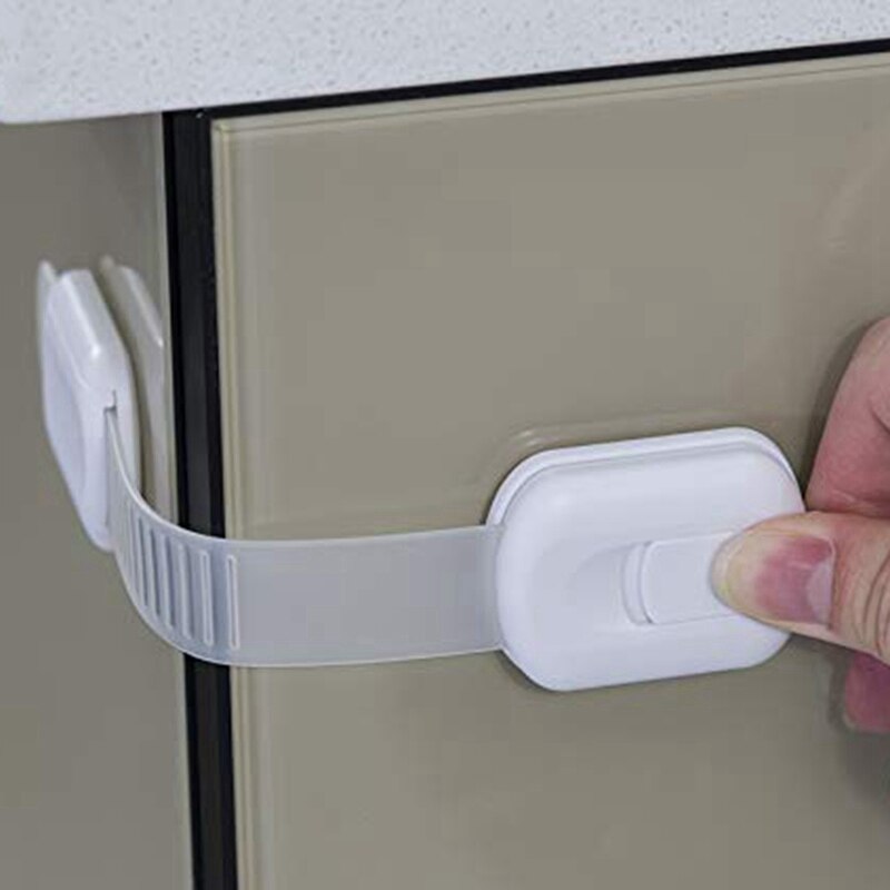 4 Stuks Wit Multifunctionele Verstelbare Bout Sloten Kind Veiligheid Bescherming Lock Kast Lock