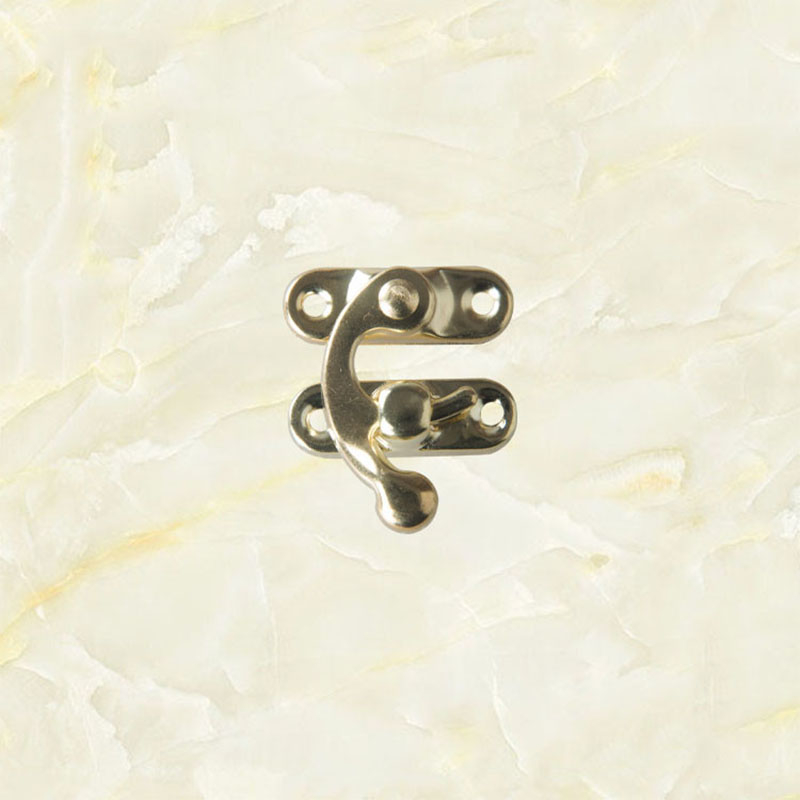 Decorative Hasps Jewelry Box Padlock 5PCS/Lot Furniture Hardware Antique With Screws Horns Locks Metal Lock Small