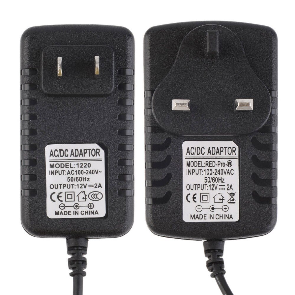 Ac/Dc Adapters Us Plug/Uk Plug Dc 12V 2A Ac Adapter Voeding Transformator Voor 5050 5630 3528 Led Strip In Voorraad