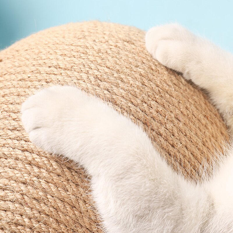 Pelota de rascar para gatos, juguete de cuerda de Sisal para gatos, rascador para mascotas, resistente al desgaste, suministros de muebles para mascotas