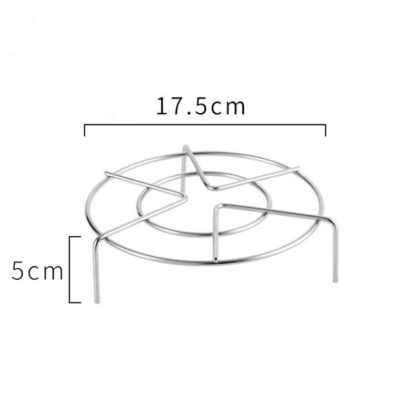 Stainless Steel Steamer Rack Multi Purpose Steam Tray Stock Pot Steaming Tray Stand Kitchen Cookware Rice Cooker Cooking Tool: 17.5cm x 5cm
