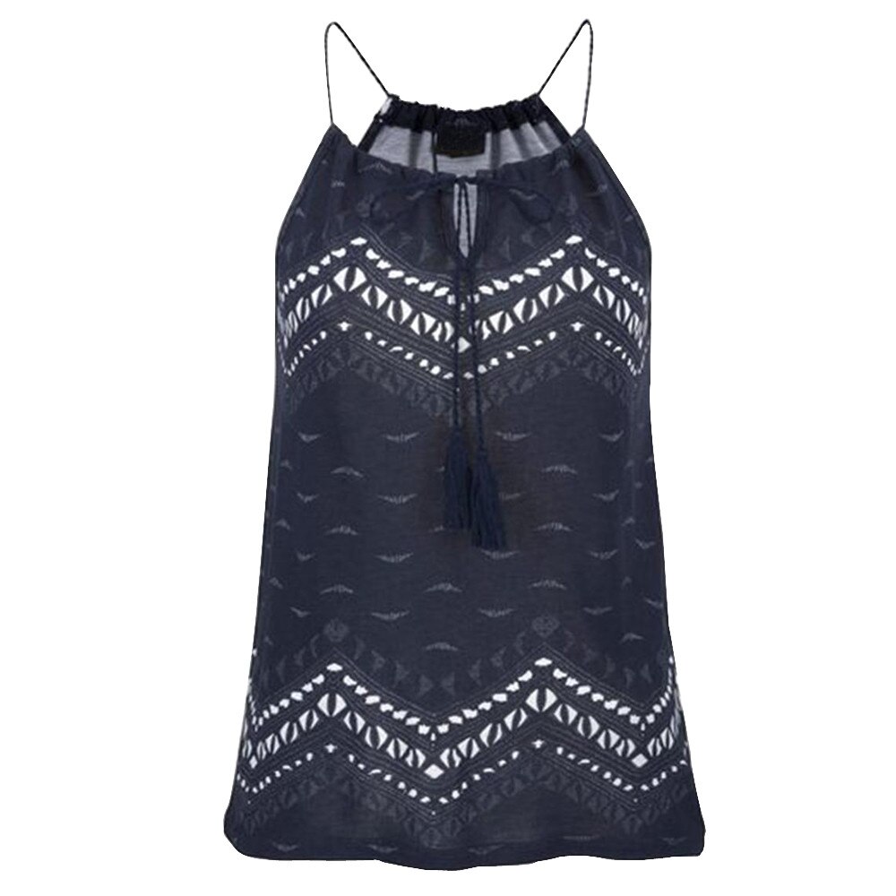 Ins casual t-shirt zomer off shoulder kwastje dames zomer losse mouwloze casual tank t-shirt tops vest