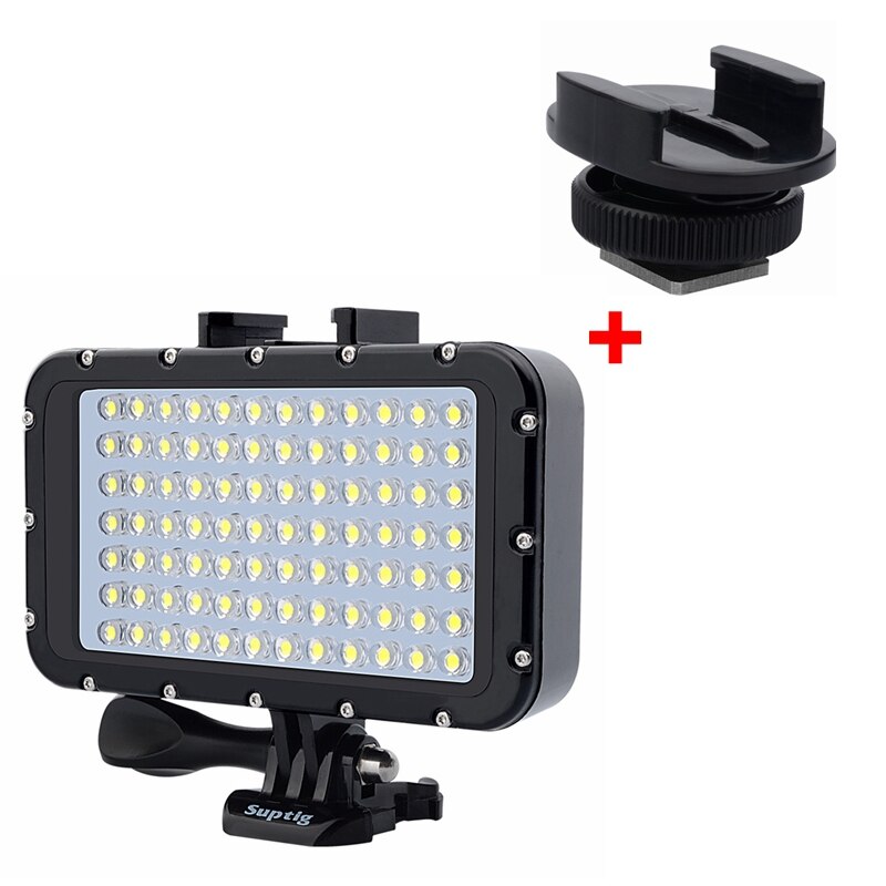 Nyeste til gopro dykkerlys 36/84 lampekugler led vandtæt fotografering fyld lys til insta 360 one r gopro hero 9 8 7 6 5 slr: C pakke