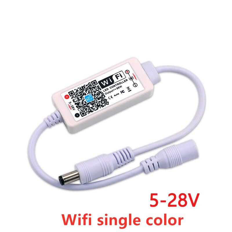 DC5V 12V 24V Rgb Tape 5050 Led Wifi Controller Bluetooth Wifi Led Controller Led Strip Ir Afstandsbediening alexa Google