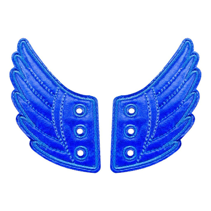Chaussures de Skate en tissu noires 1 paire | Ailes décoratives, baskets de Marathon, accessoires de chaussures, petites ailes adorables pour garçons et filles: Blue