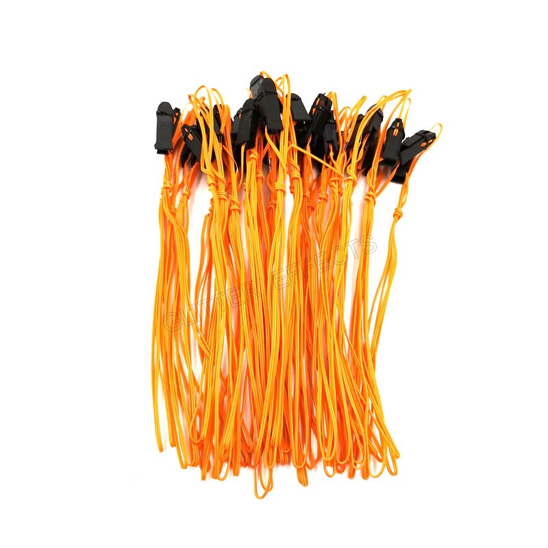 100 stk / parti 1m kobbertråd orange farve talontændingstråd til fyrværkerisystem fyringsanordning: 100 stk 100cm