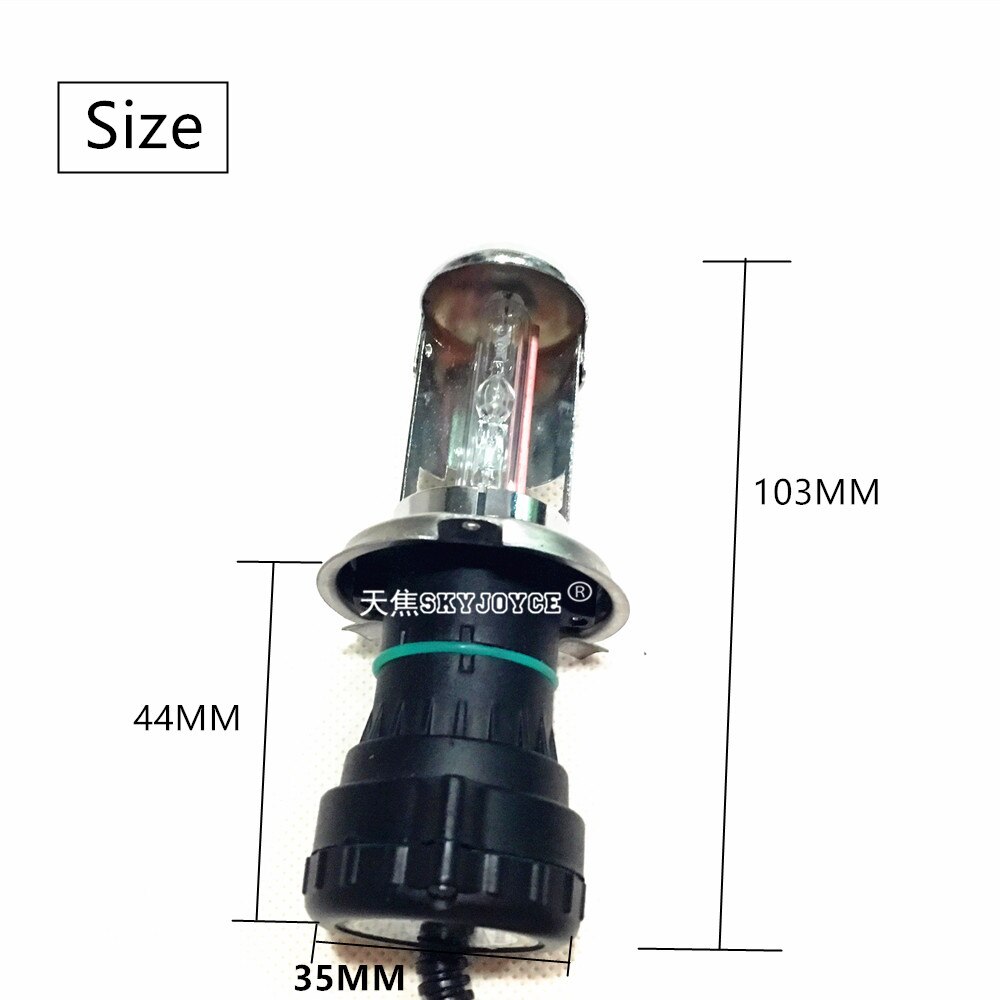 1X35W Xenon H4 6000K 4300K h4 bixenon 8000K motorrad scheinwerfer birne für hoch niedrig bixenon H4 lampen 5000K Automobil lampen