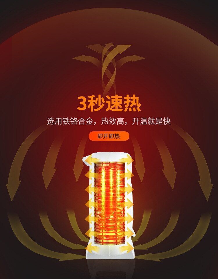 Elektrische Kachel Draagbare Huishoudelijke Kachel Kleine Ventilator Elektrische Voet Warmer Energiebesparende Tent Heater Mini Badkamer Warming