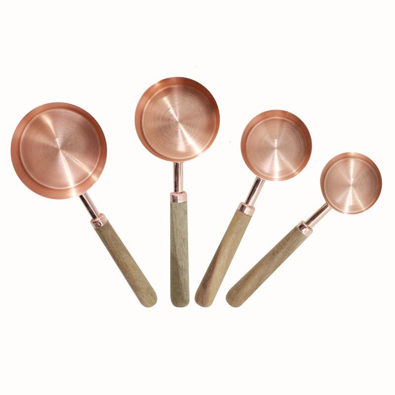 Maatlepels-Set Van 4 Rvs Siliconen Plastic