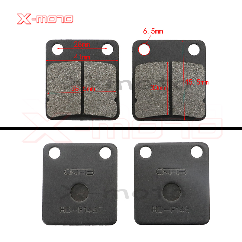 Plaquettes de frein moto 50cc - 250cc ATV Quad Go Kart la plupart des chinoises Dirt Pit Bike scooter plaquettes de frein hydrauliques avant arrière: Ivoire