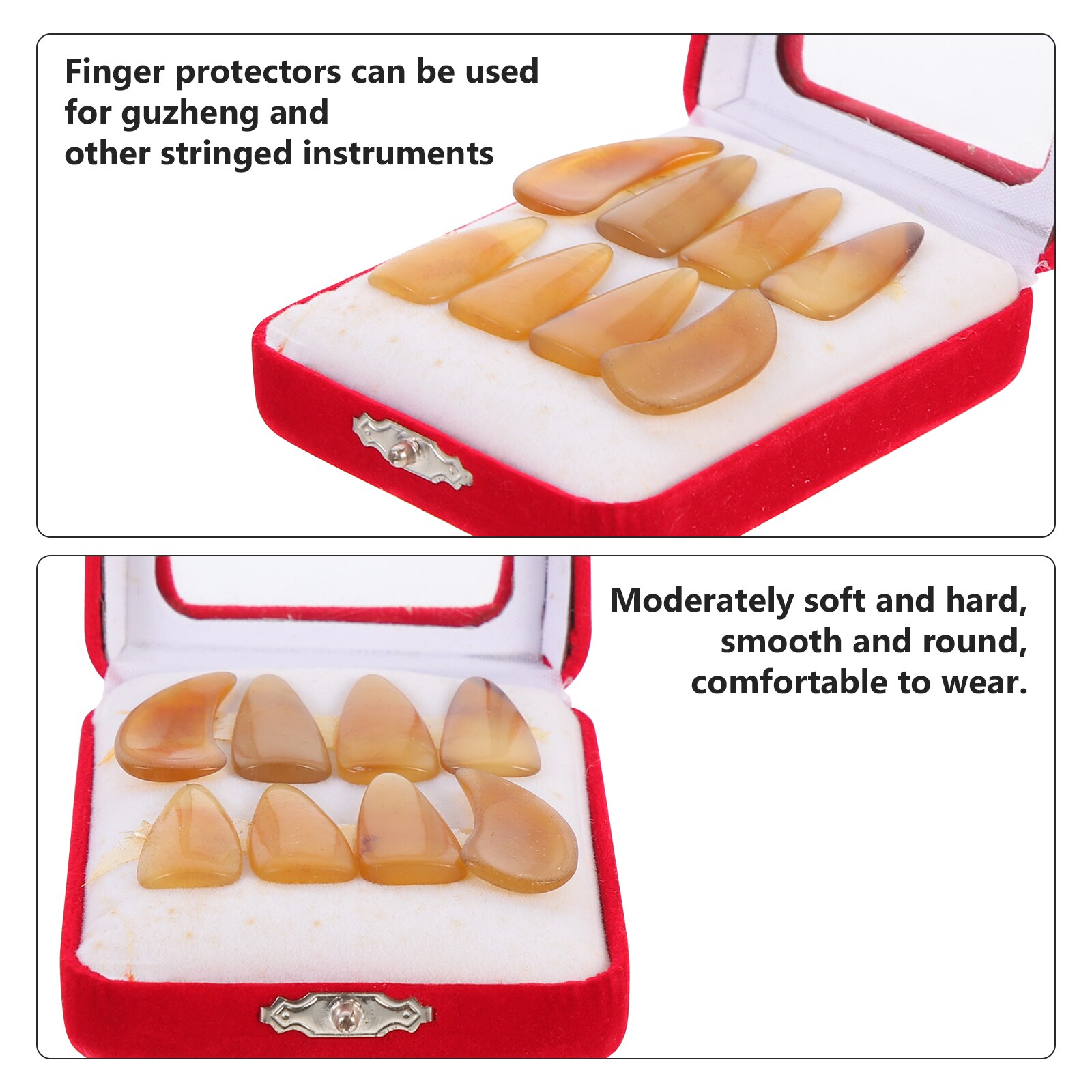 1 Set String Instrument Finger Picks Musical Instrument Picks Guzheng Finger Nails