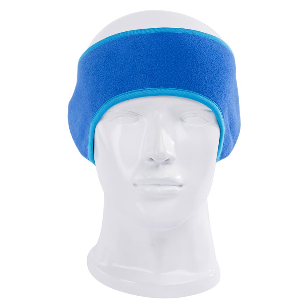 Banda de cinta para el pelo deportiva para hombre, banda para la cabeza de abrigo, orejeras de oreja de protección, a prueba de viento para correr, trotar al aire libre: Blue