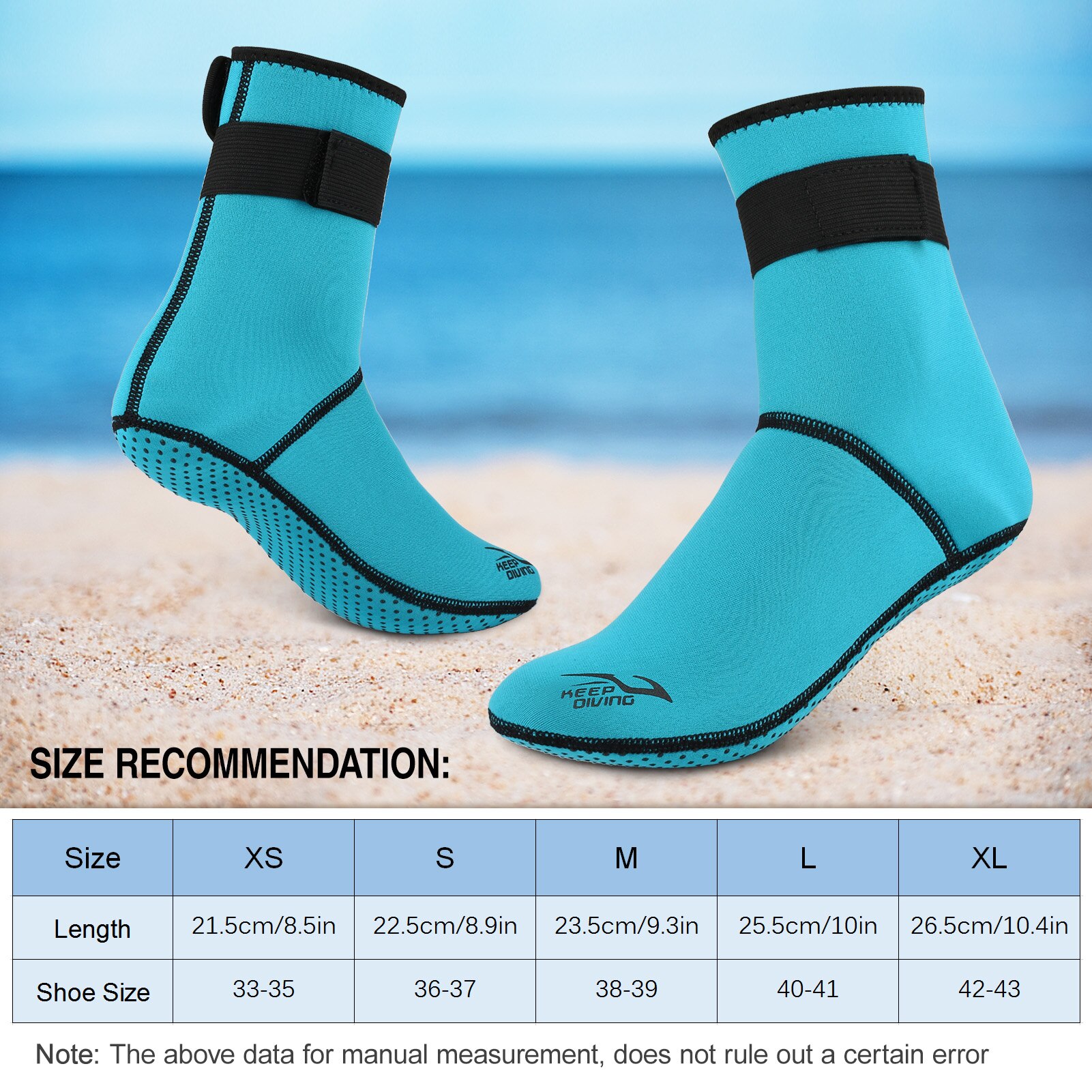 Calcetines de buceo de neopreno de 3mm, botas térmicas antideslizantes, cómodos y ligeros, para Rafting, esnórquel y playa