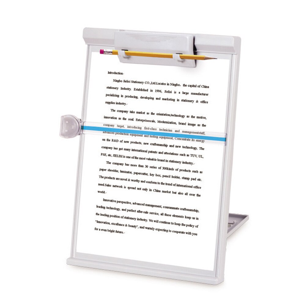 Support de lecture de papier à copie réglable pince porte-papier Document 35x23 cm