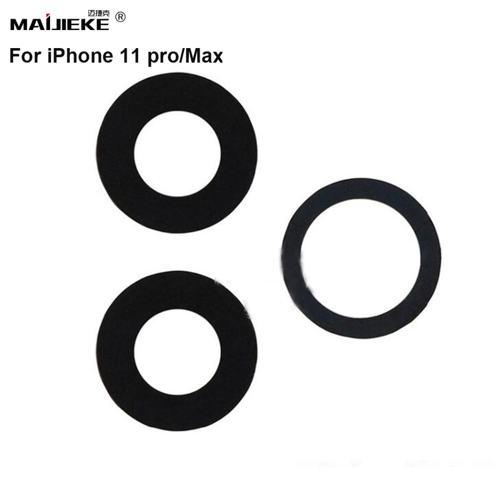 10pcs Back Camera Glass for iPhone 13 pro 12 pro 11 pro max X XR XS Max 7 8 Plus Rear Camera Cover Lens 3M Sticker Replacement