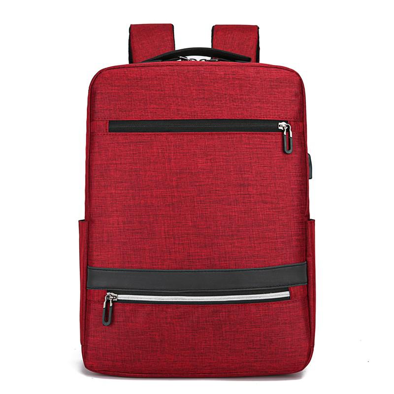 Nylon Mannelijke Rugzak 15.6 Inch Laptop Mannen Rugzakken Waterdicht Reizen Rugzak Schooltas Fo Tiener Jongens: Red