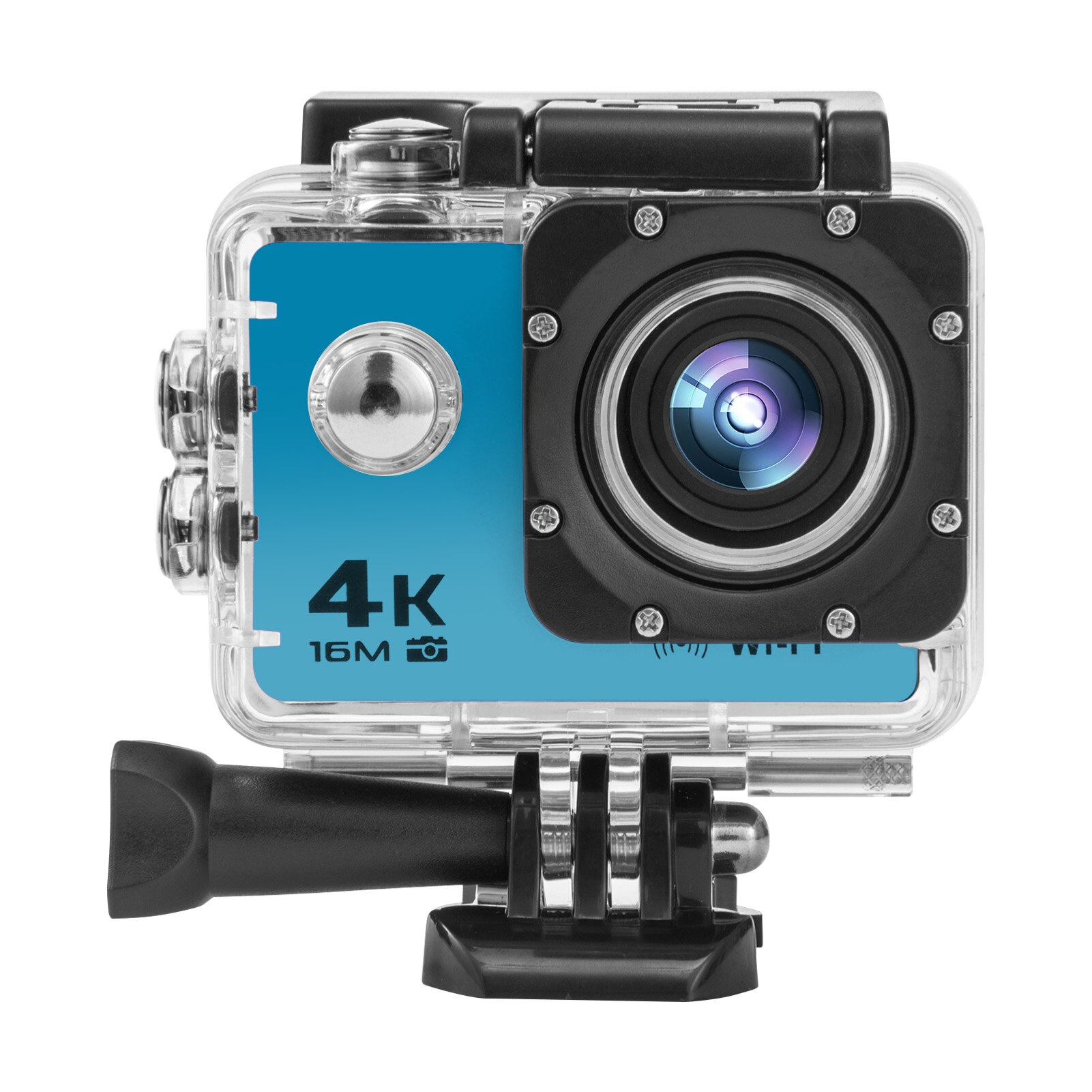 4K/30FPS 16MP Ultra HD Video Sports Action Camera 170 Degree Wide Angle WiFi 2.4G Wireless Remote Control with Waterproof Case: Blue