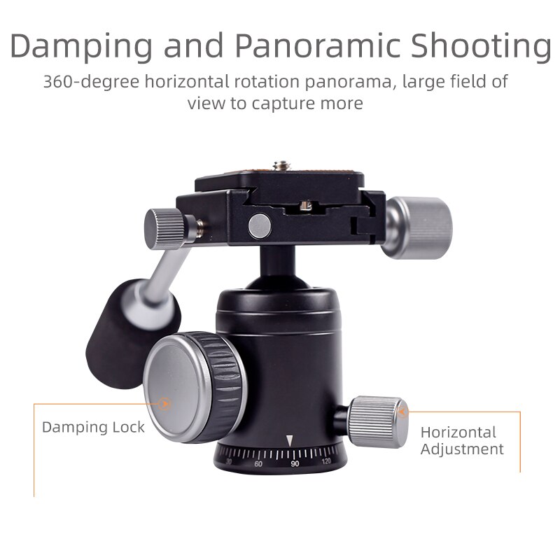 Xiletu FM5C-MINI Aluminium Stabiel Tafelblad Desktop Statief &amp; Ball Head Voor Digitale Camera Mirrorless Camera Smart Phone