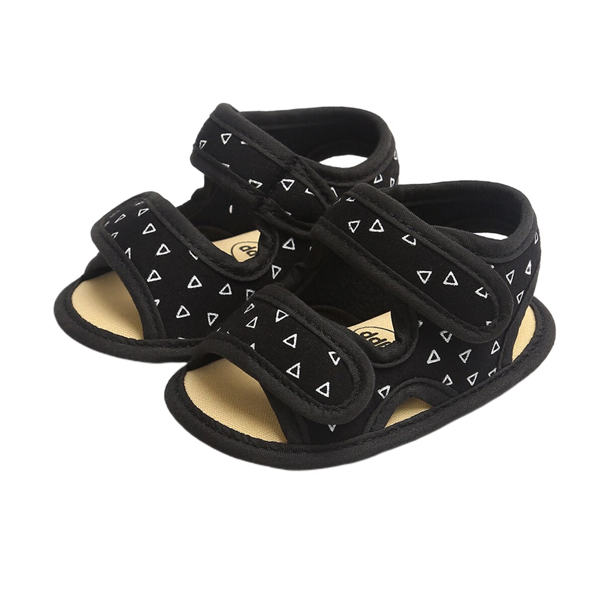Babyschoenen jongens zomer sandalen effen katoen antislip peuterschoenen newborn sandalen sneaker geschikt voor 0-18m: D / 7-12 maanden