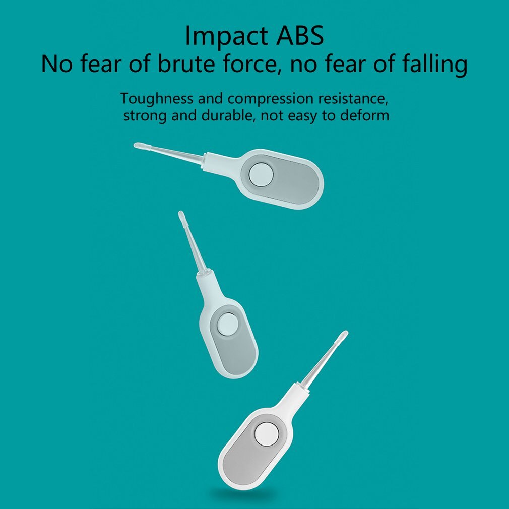 Ear Wax Cleaner LED Light Ear Cleaning Earpick Earwax Remover Luminous Ear Curette Light Spoon Health Care Tool For Kids