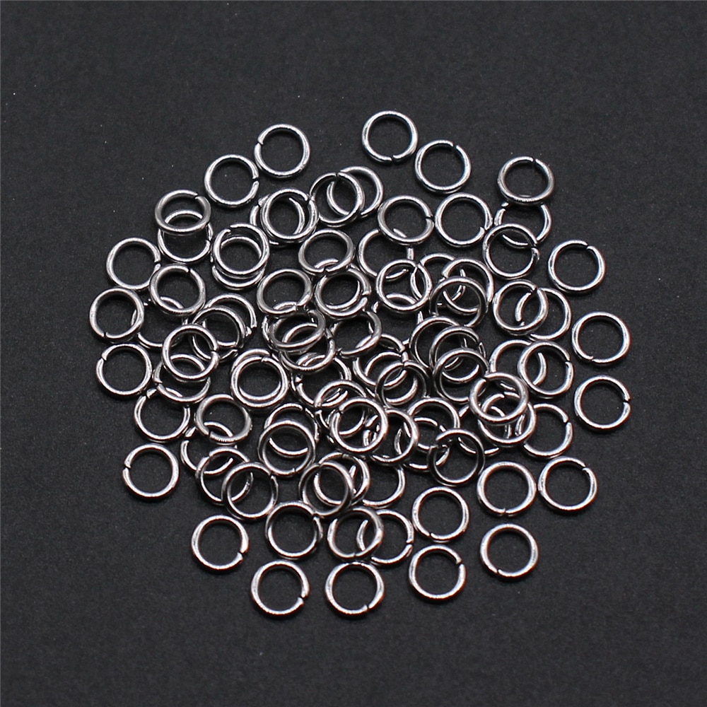 100Pcs Rvs Ringetjes & Split Ring Voor Sieraden Maken Diy Sieraden Bevindingen Sieraden Accessoires 3Mm 4mm 5Mm 6Mm 7Mm