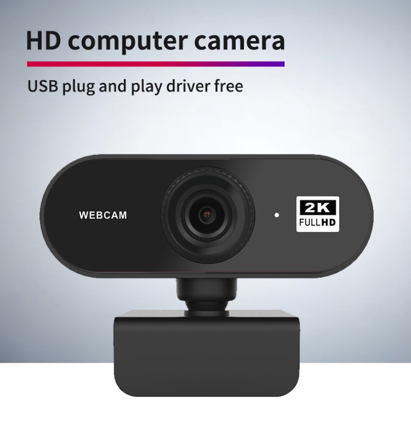 Auto Focus 2K Webcam Built-in Microphone High-end Video Call Camera Computer Camera Peripherals Web Camera For PC Laptop
