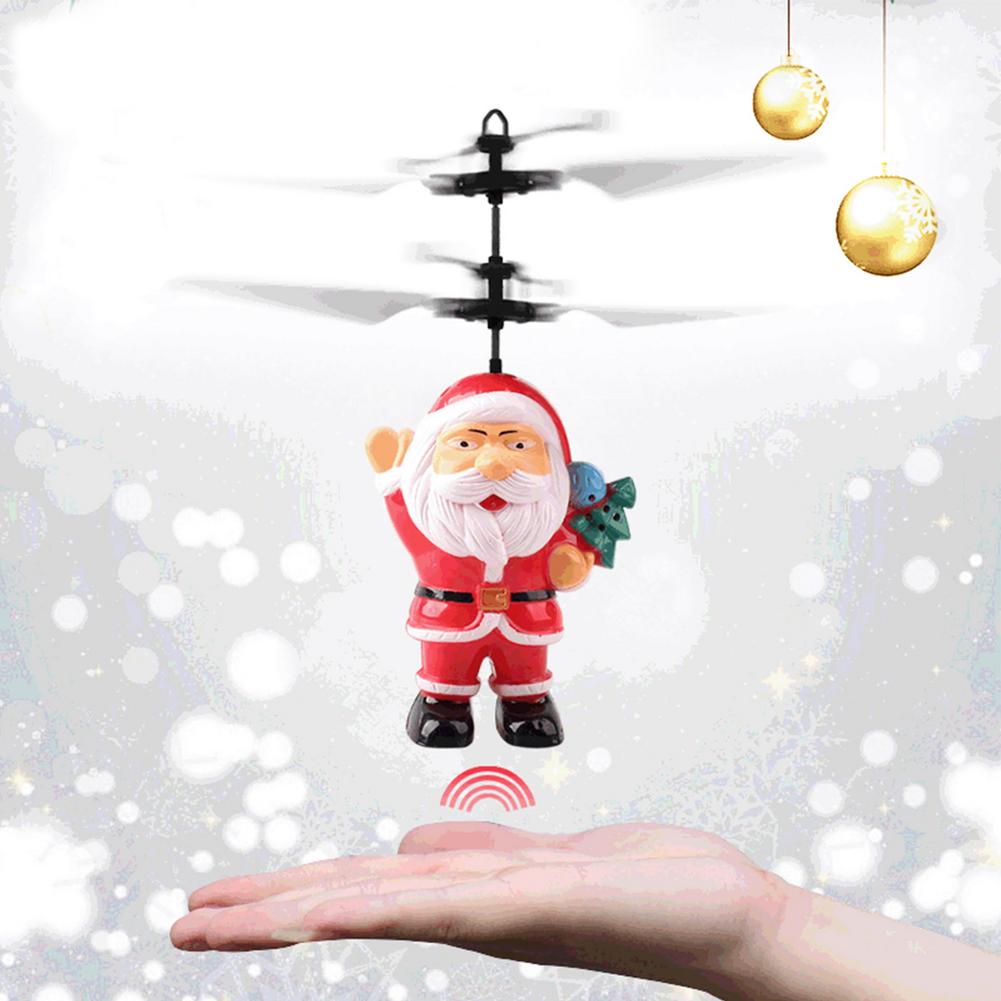 Kerstman Figuur Model Inductie Infrarood Vliegende Speelgoed Rc Drone Meisje Jongen Kerst Kinderen Speelgoed