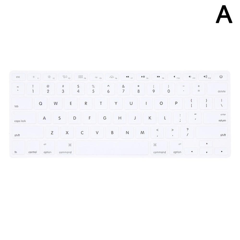 10 farben Weichen Silikon Tastatur Abdeckung Aufkleber Film Für Apple Macbook Pro Air 13 "15" 17 " oder älter) computer Zubehör: WHITE