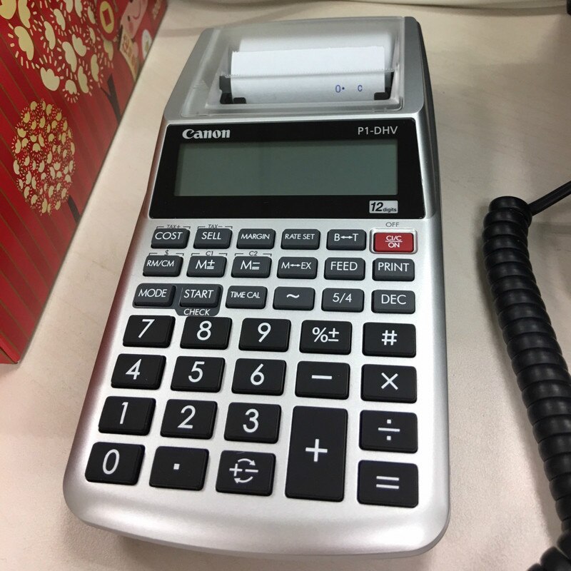 Calculadora de salida de papel, dispositivo de impresión financiera, bancaria, auténtica, rueda de tinta P1dhvg, calculadora de impresión monocromática