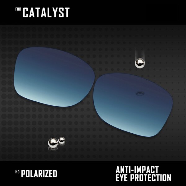 OOWLIT Lenses Replacements For Oakley Catalyst Sunglasses Polarized - Multi Colors: Blue Gradient