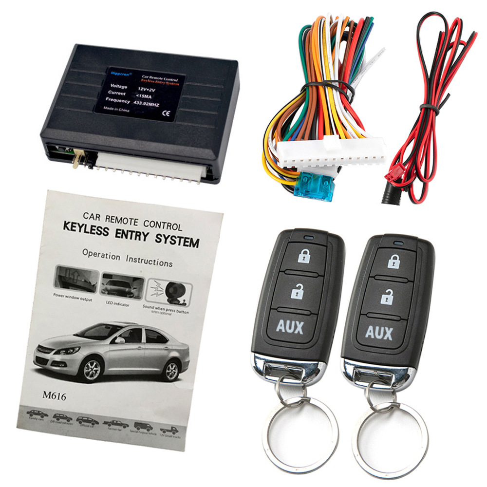 Sistema de entrada sin llave para coche, elevador de ventana automático, bloqueo de puerta, Kit Central remoto Universal, CC de 12V: Default Title