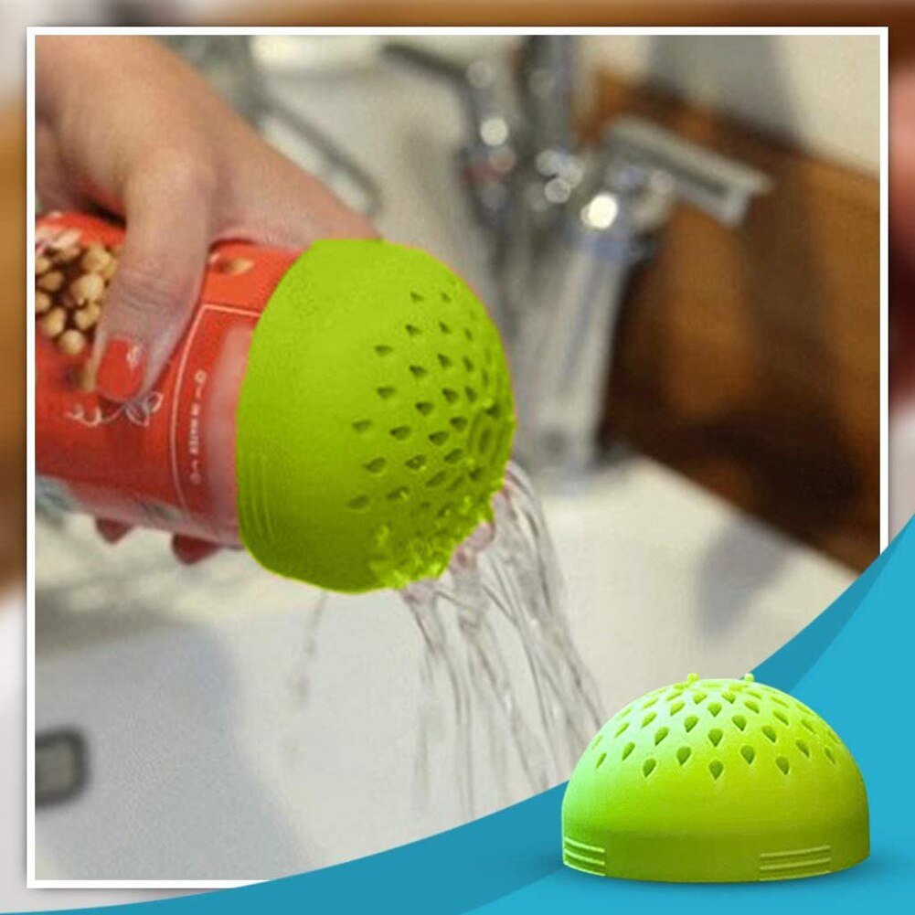 Silicone Funnel Strainers Kitchen Colander Can Drainer Cover Lid Soup Food Waste Separation Filter Sifter