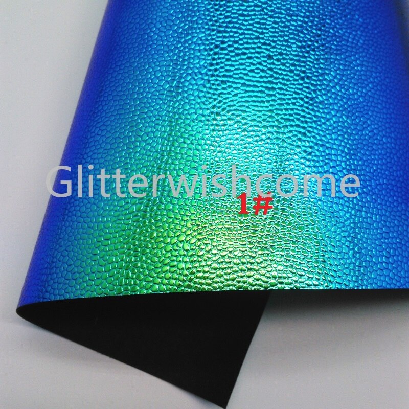 Glitterwishcome 21X29 CM A4 Size Vinyl Voor Bows Reliëf Caviar Lederen Fabirc Faux Lederen Lakens voor Bows, GM288A