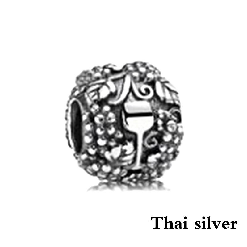 2019 NEW Thai Argento Retro Albero Di Natale Fiocco di Neve Carosello Elephant Family In Rilievo Collezione di Fascino Originale In Edizione Limitata: Colore rosa
