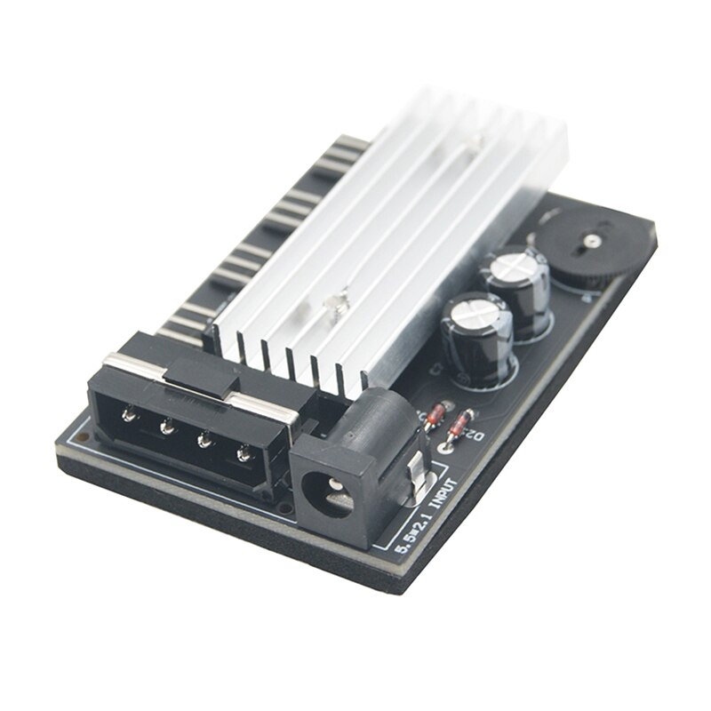 Computer PC Case CPU Cooler 3pin cooling fan speed temperature controller, 3 pin Fan Hub Power Supply Splitter by 4Pin or SATA