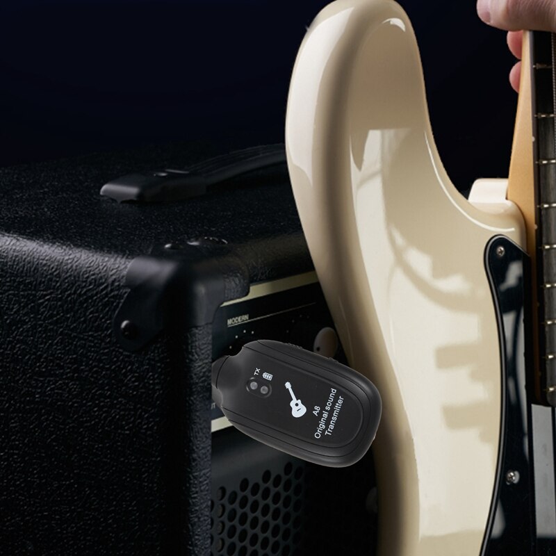 Xvive U2 Système Sans Fil Pour Guitare - Transmetteur Récepteur 2.4GHz Argenté Pour Basse Et Violon