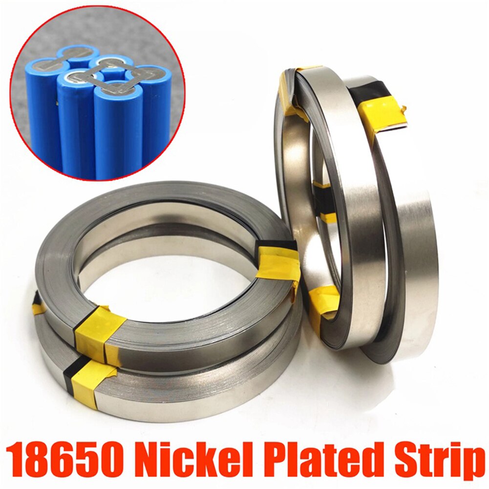 10m 18650 Li-Ion Batterie Nickel Blatt Platte Stahl Gürtel Streifen 0,1mm batterie stecker spot schweißen 3/4/5/7/8mm für 18650 Ladung