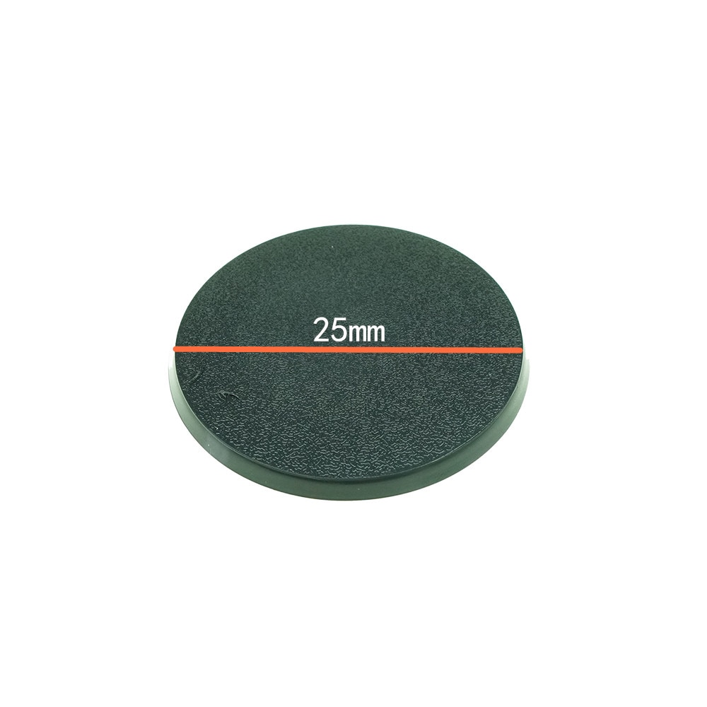 30pcs/50pcs/100pcs Wargame Table Base 25mm-70mm Gaming Miniatures Plastic Round Bases Model