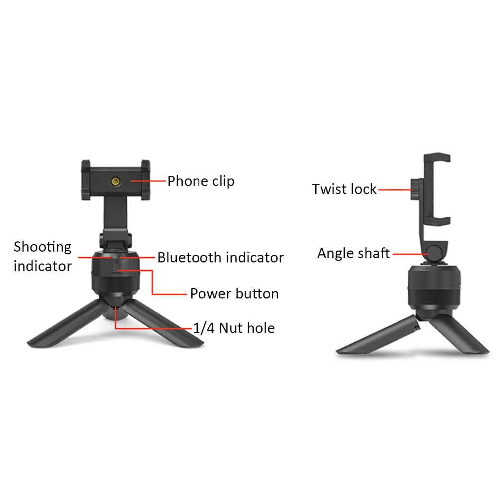Handheld Smartphone Gimbal Stabilizer Mobile Phone Clip Holder For Youtuber Video Vlog Blogger Face Tracking 360 Degree Rotation