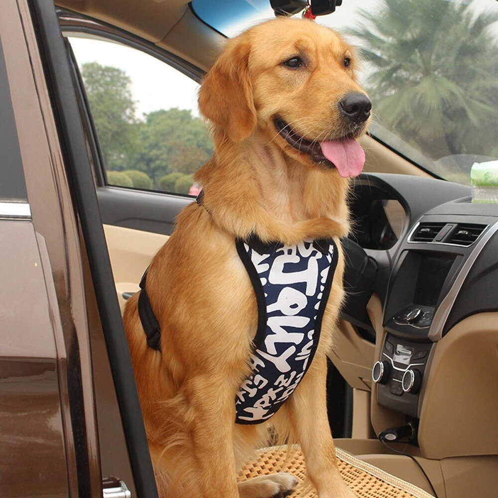 Veiligheid Hond Autogordel Pet Harness En Leash Set Verstelbare Nylon Mesh Voertuig Harnassen Hond Vest Voor Medium Grote honden