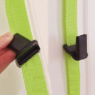 Derrière porte crochet populaire réglable sur porte sangles cintre chapeau sac manteau porte-vêtements 8 crochets Nylon ceinture et acier inoxydable