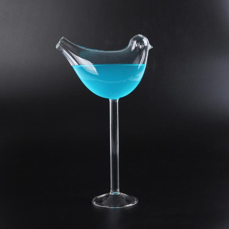 1 stk høje fuglcocktailglas fuglformede cocktailglas vinglas champagne bæger whisky øl drikkekop
