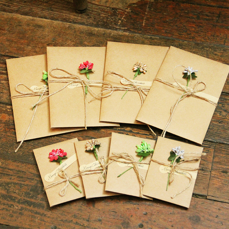 10pcs Dry Flower Kraft Envelopes Set Kraft Letter ... – Grandado