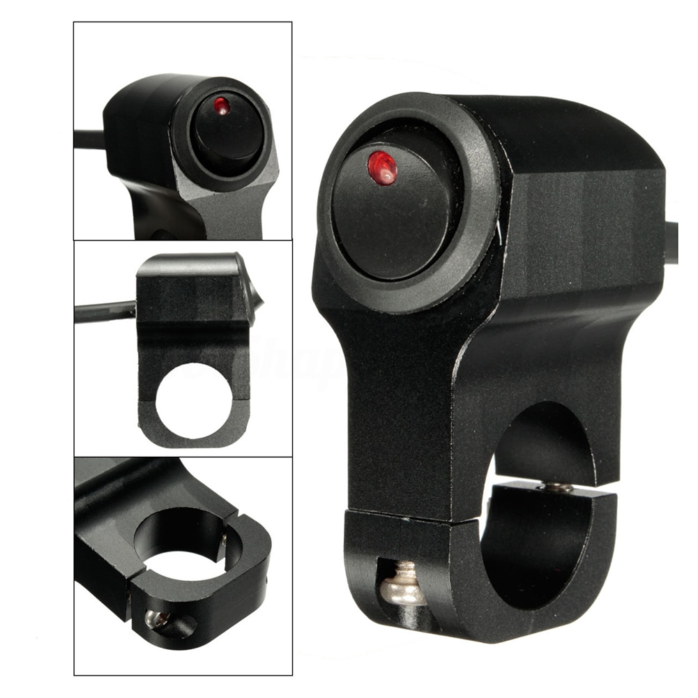 12V 10A Motorcycle Handlebar Headlight Fog Spot Light Waterproof On Off Switch