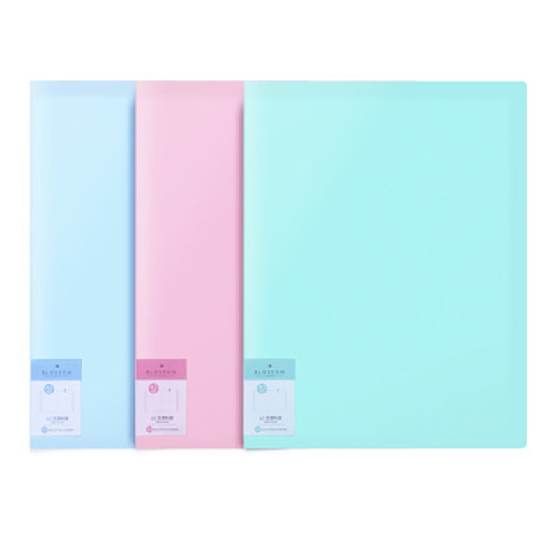 Deli  a3 datadokumentpresentationsmapp 297*420mm 60/40 sidor transparent mapp vertikalt infoga dokumenthäfte