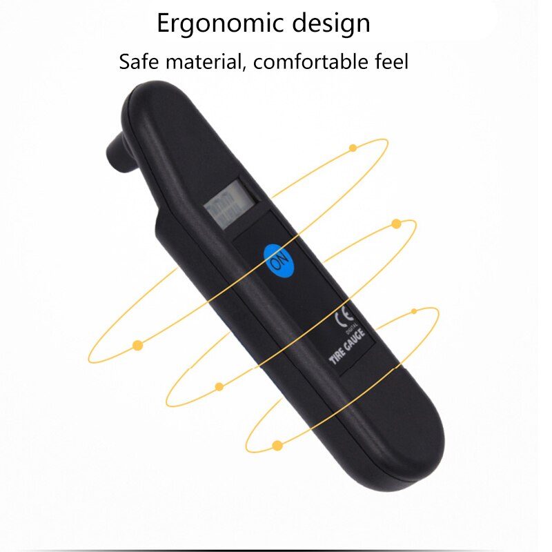 Zeer nauwkeurige digitale bandenspanningsmeter, bandenspanningsmeter voor auto's en vrachtwagens,  tg101 draagbare bandenspanningsmeters