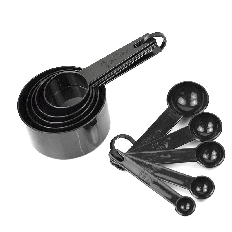 5/10pcs Kitchen Measuring Tool Measuring Cup and Spoons Plastic Teaspoon Coffee Sugar Scoop Cake Baking Flour Measuring Cups