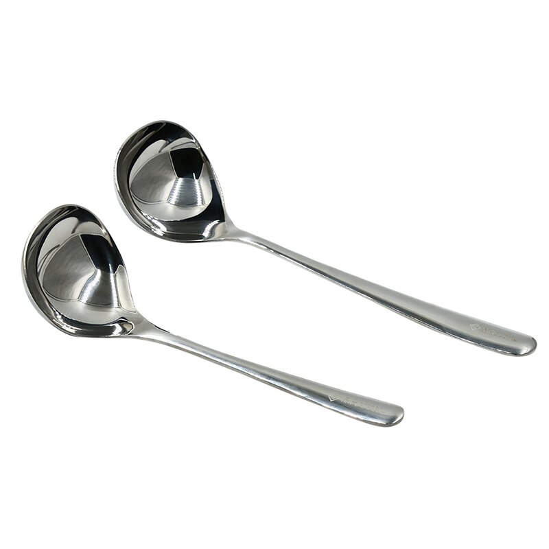 304 Stainless Steel Spoons With Long Handle Korean Soup Spoon Dinner Spoons Rice/Salad Tableware